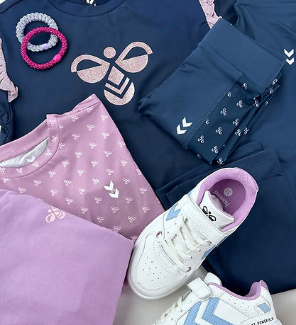 Hummel T-shirt - hmlJR - Glitter - Black Iris