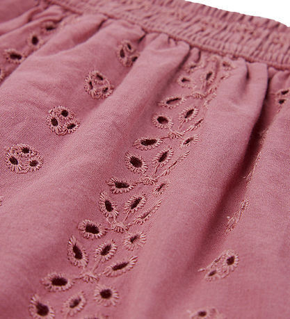 Abercrombie & Fitch Shorts - Eyelet Mini Skort - Mesa Rose