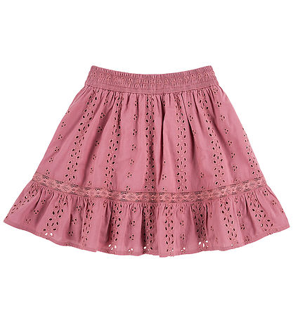 Abercrombie & Fitch Shorts - Eyelet Mini Skort - Mesa Rose