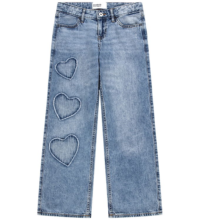 Abercrombie & Fitch Jeans - Low Rise Baggy - Indigo Hearts