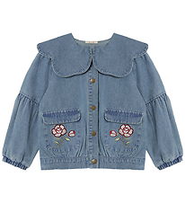 Fliink Denimjakke - Don Rose - Medium Denim Blue