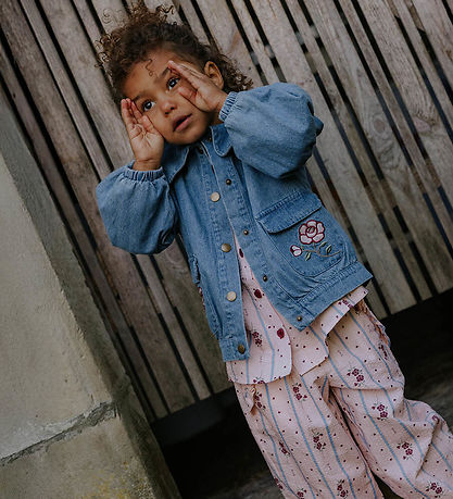 Fliink Denimjakke - Don Rose - Medium Denim Blue