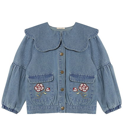 Fliink Denimjakke - Don Rose - Medium Denim Blue