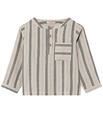 Fliink Skjorte - Viskose/Hør - Vira - Hedge Green/Sandshell