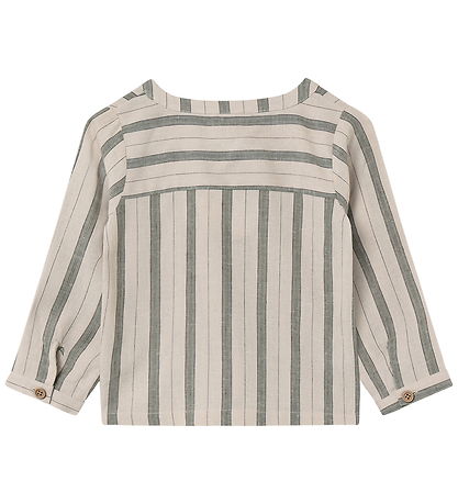 Fliink Skjorte - Viskose/Hør - Vira - Hedge Green/Sandshell