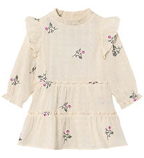 Fliink Kjole - Dobby - Sandshell m. Korssting