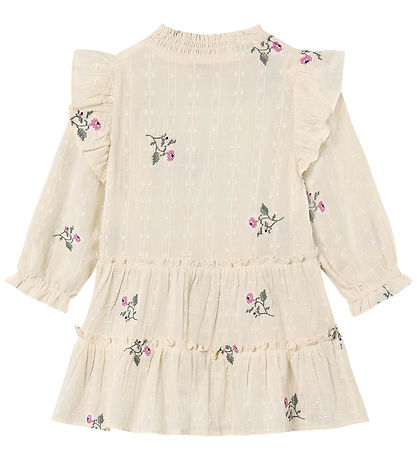 Fliink Kjole - Dobby - Sandshell m. Korssting