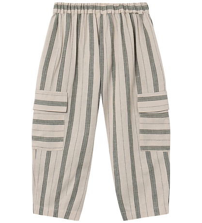 Fliink Bukser - Viskose/Hør - Vira - Hedge Green/Sandshell