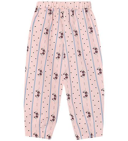 Fliink Bukser - Colombe - Chalk Pink AOP