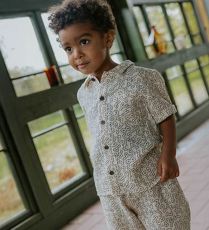 Fliink Skjorte - Musselin - Elmo - Coffee Bean/Sandshell