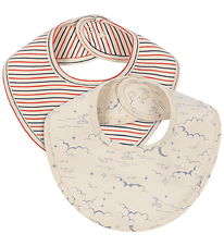 Konges Sløjd Savlesmække - Basic - 2-pak - Stripe Tricolore Peti