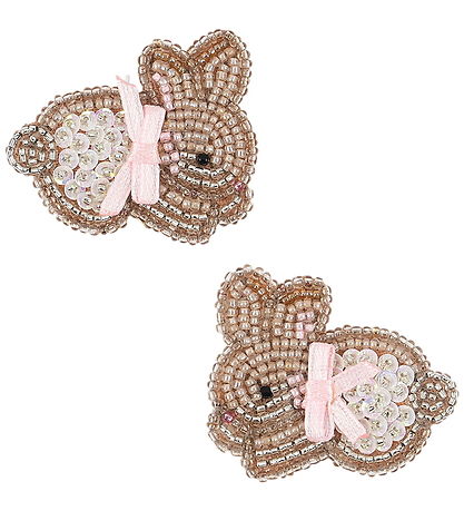 Konges Sløjd Hårspænder - 2-pak - Bunny