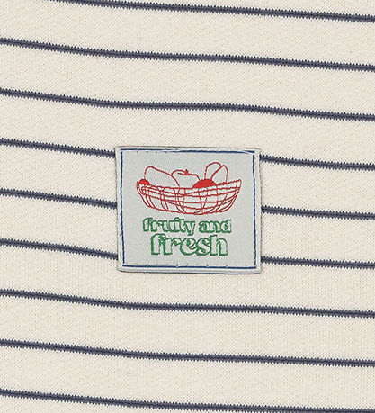 Konges Sløjd Sweatshirt - Half Zip - Lou - Flintstone Stripe