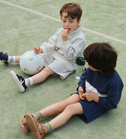 Konges Sløjd Sweatshirt - Half Zip - Lou - Flintstone Stripe