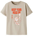 Name It T-shirt - NkmVux - Chateau Gray/Head Up