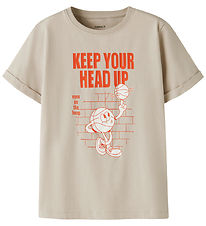 Name It T-shirt - NkmVux - Chateau Gray/Head Up