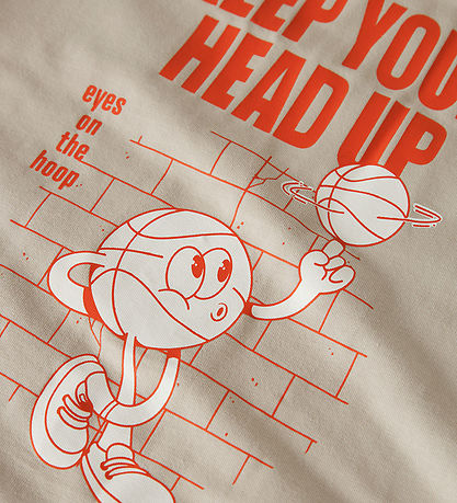 Name It T-shirt - NkmVux - Chateau Gray/Head Up