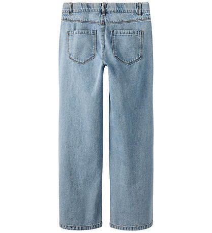 Name It Jeans - Wide - NkfRose - Light Blue Denim/Flower Emb