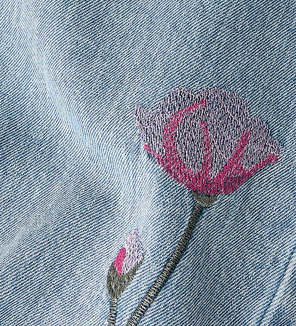 Name It Jeans - Wide - NkfRose - Light Blue Denim/Flower Emb