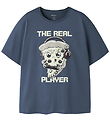 Name It T-shirt - NkmVictor - Vintage Indigo/Pizza Gamer