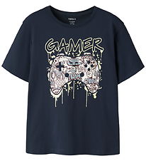 Name It T-shirt - NkmVictor - Navy Blazer/Game