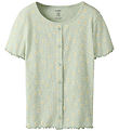 Name It T-shirt - Rib - NkfVemia - AOP - Pale Aqua/Flowers
