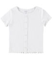 Name It T-shirt - Rib - NkfVemia - AOP - Bright White