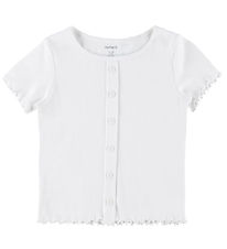 Name It T-shirt - Rib - NkfVemia - AOP - Bright White