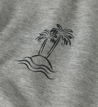 Name It Sweatshirt - NkmVasse -  Grey Melange/Palm