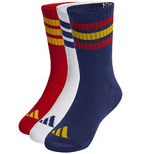 adidas Performance Strømper - 3-pak - Crew - Dkblue/Tepore/White