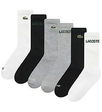 Lacoste Strømper - 6-pak - Crew - Sort/Hvid/Grå