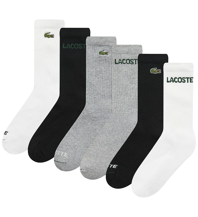 Lacoste Strømper - 6-pak - Sort/Hvid/Gråmeleret