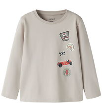Name It Bluse - NmmVux - Chateau Gray/Badgets