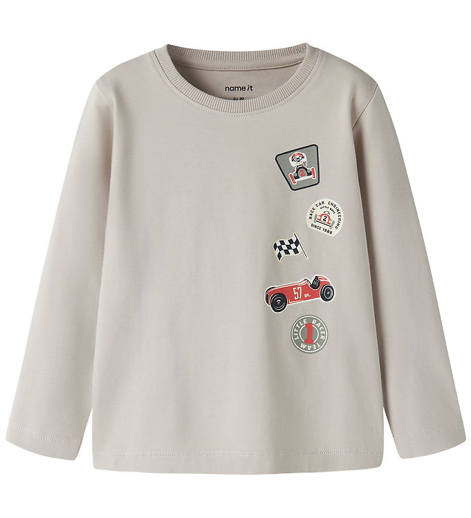 Name It Bluse - NmmVux - Chateau Gray/Badgets