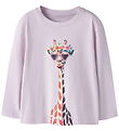 Name It Bluse - NmfVotea - Lavender Fog/Giraffe Sunglasses