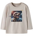 Name It Bluse - NmmVoto - Chateau Gray/Space Dino