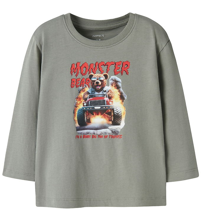 Name It Bluse - NmmVoto - Shadow/Monster Bear
