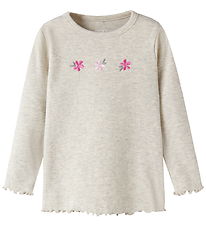 Name It Bluse - Rib - NmfDari - Peyote Melange