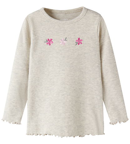 Name It Bluse - Rib - NmfDari - Peyote Melange