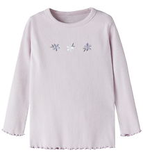 Name It Bluse - Rib - NmfDari - Lavender Fog