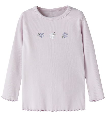 Name It Bluse - Rib - NmfDari - Lavender Fog