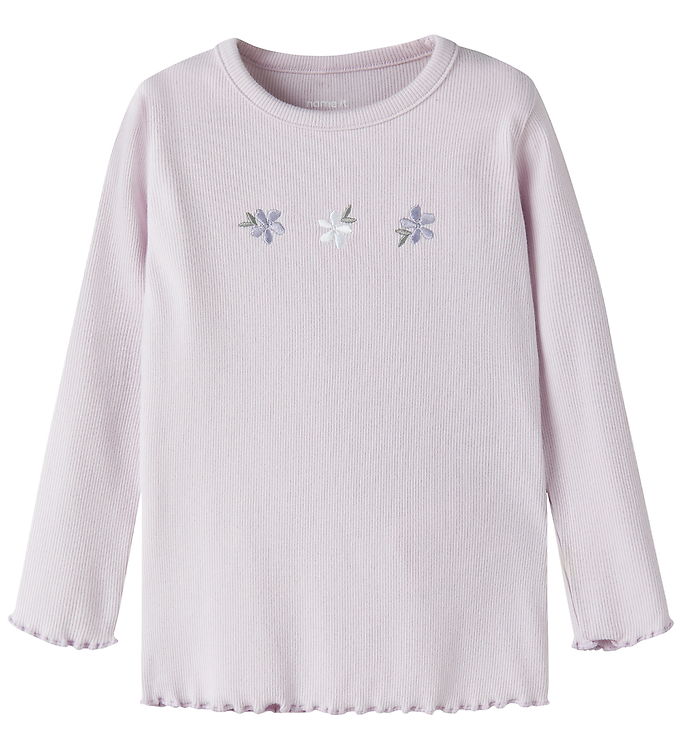 Name It Bluse - Rib - NmfDari - Lavender Fog