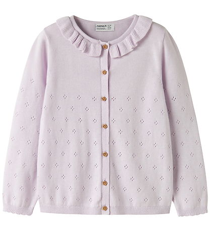 Name It Cardigan - Strik - NmfDiame - Lavender Fog