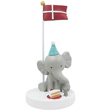 Kids by Friis Bordflag - Elefant m. Mus Og Kage