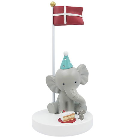 Kids by Friis Bordflag - Elefant m. Mus Og Kage