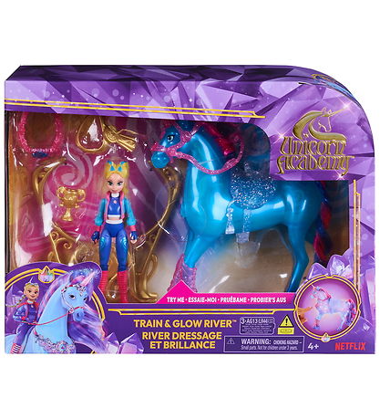 Unicorn Academy Legetøjsfigurer - Train & Glow River