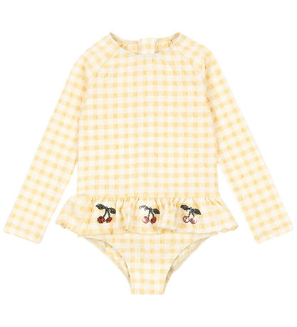 Konges Sløjd Badedragt - Etta -U40+ - Banana Almond Check