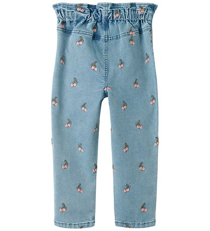 Lil' Atelier Jeans - Loose - NmfDena - Medium Blue Denim/Cherry