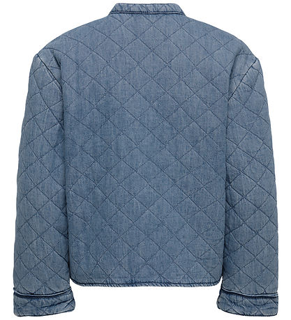 Kids Only Denimjakke - Quiltet - KogHallie - Light Blue Denim