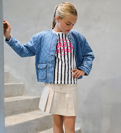 Kids Only Denimjakke - Quiltet - KogHallie - Light Blue Denim